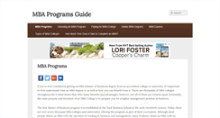 Desktop Screenshot of mbaprogramsguide.com