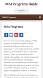 Mobile Screenshot of mbaprogramsguide.com